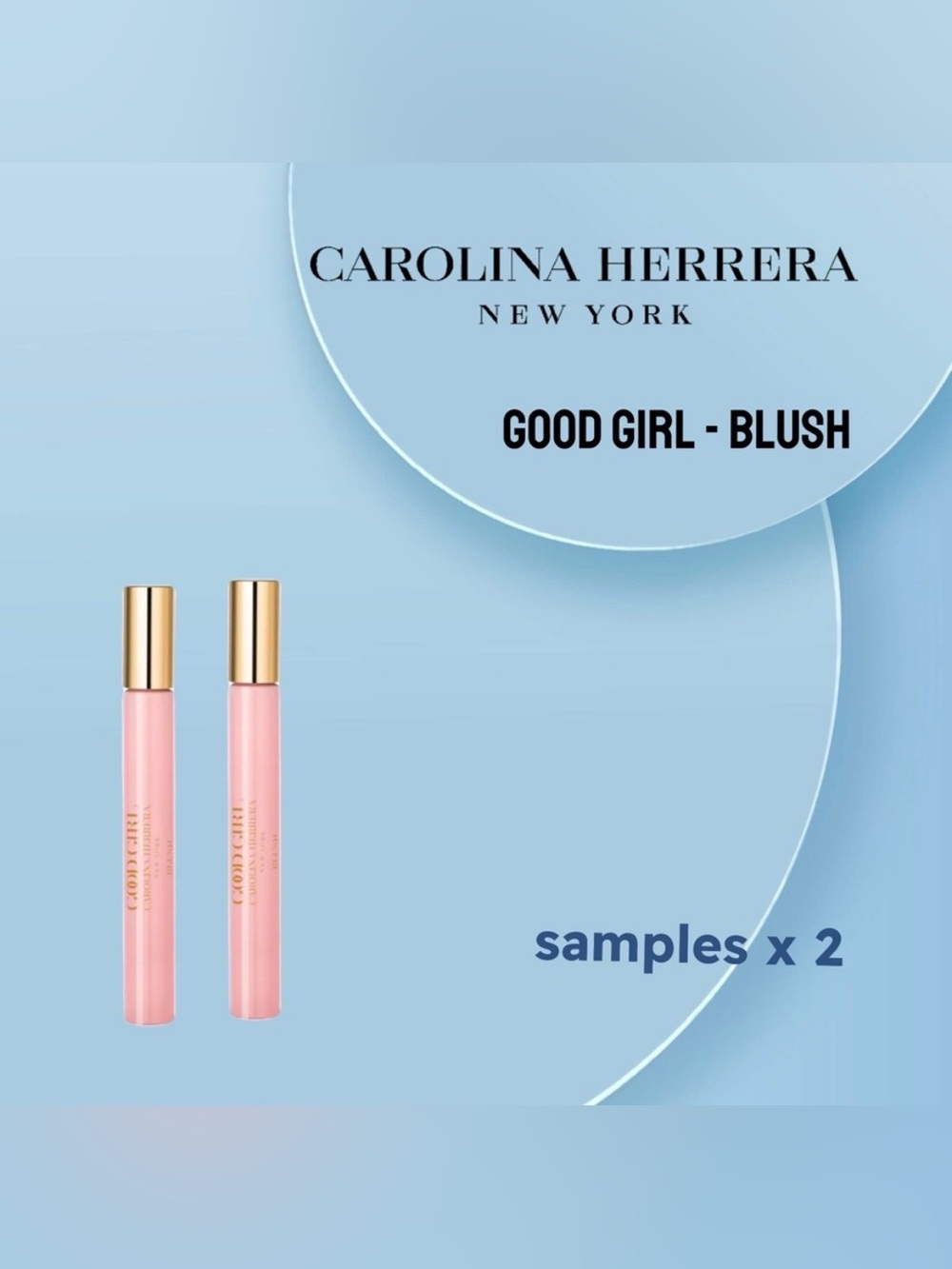 🇺🇸🆕📦 NIB CAROLINE HERERRA | 3x SAMPLES | Wonderful 3️⃣ Good Girl - Blush